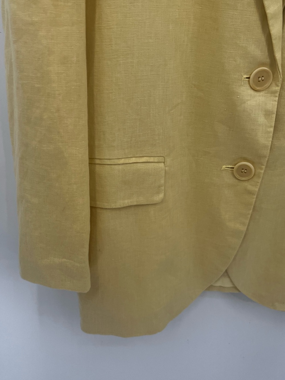 Madewell the Oversized Yellow Linen Blazer - Picture 5 of 14